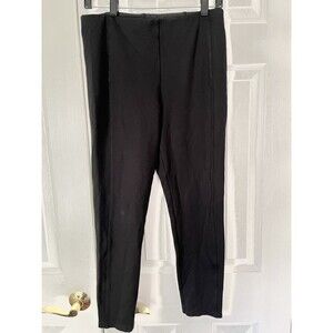 Donna Karan Black Stretch Leggings Women Medium